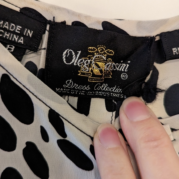 Vintage 1980's Oleg Cassini Blouse - Picture 7 of 11